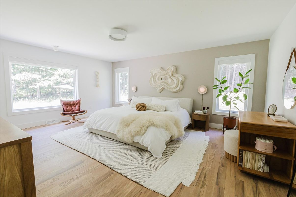 Bedroom, Interior, Wood Texture Flooring