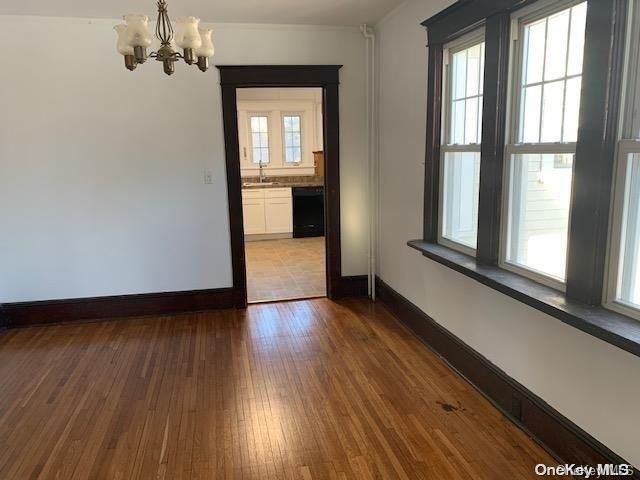 Chandelier, Empty room, Interior, Wood Texture Flooring