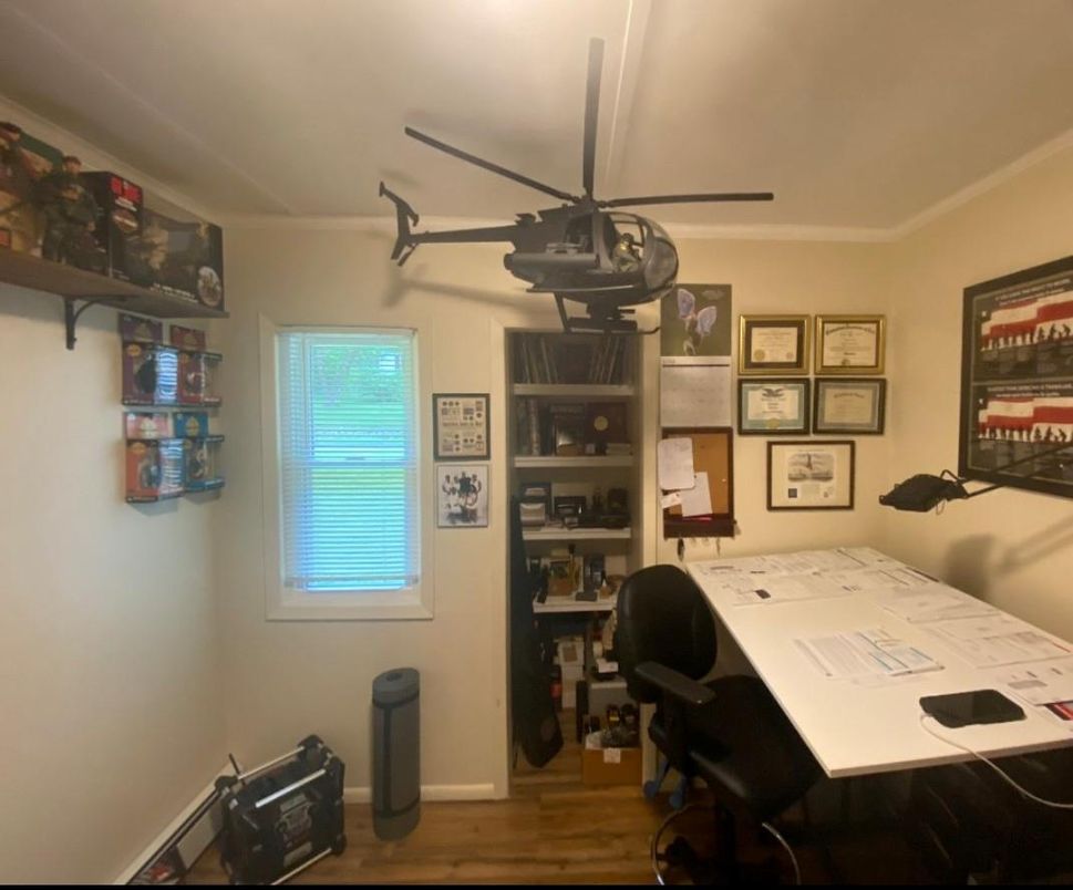 Home Office, Interior, Wood Texture Flooring