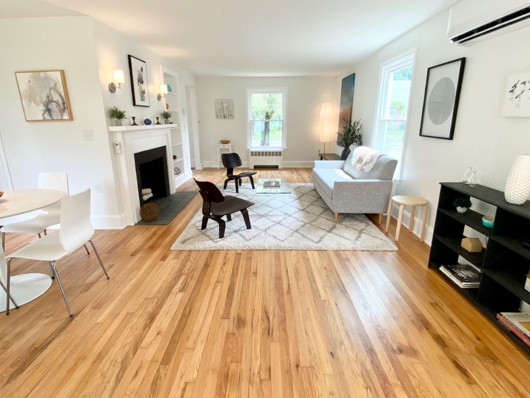 Fireplace, Interior, Living room, Wood Texture Flooring