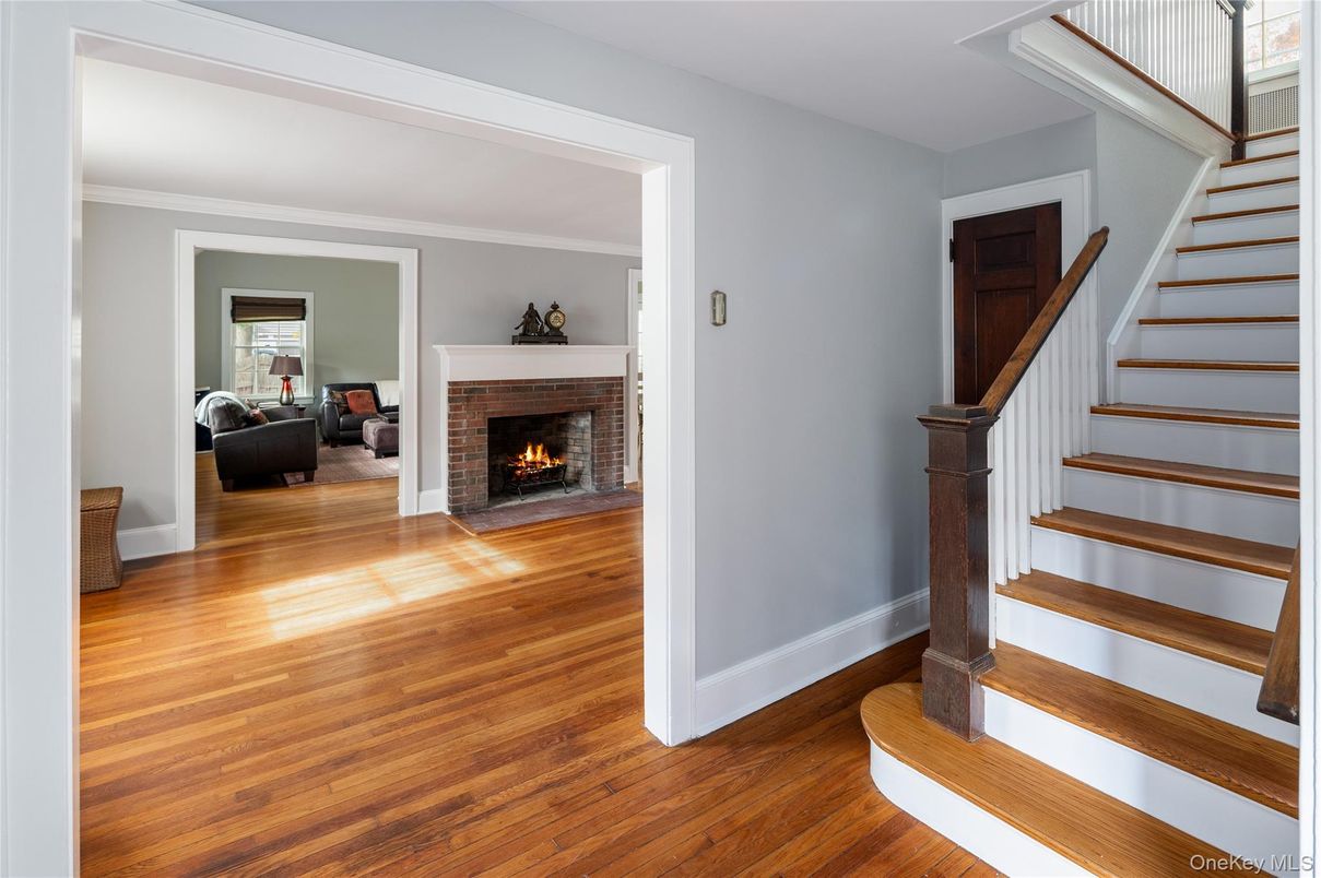 Fireplace, Interior, Wood Texture Flooring