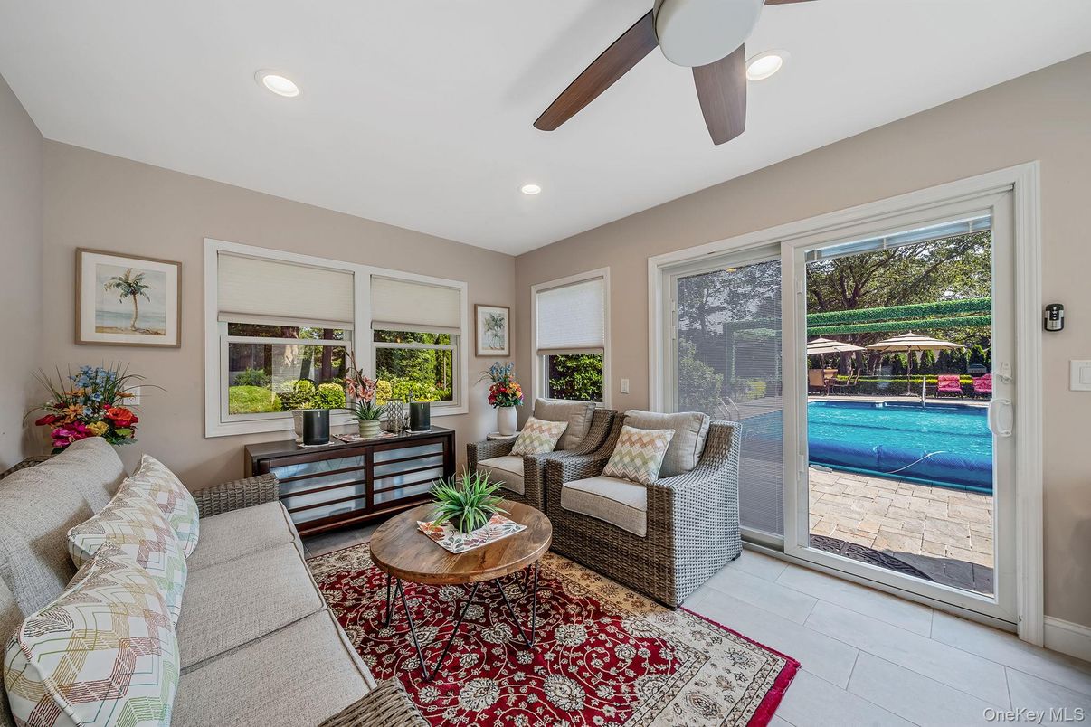 Interior, Living room, Recessed Lighting
