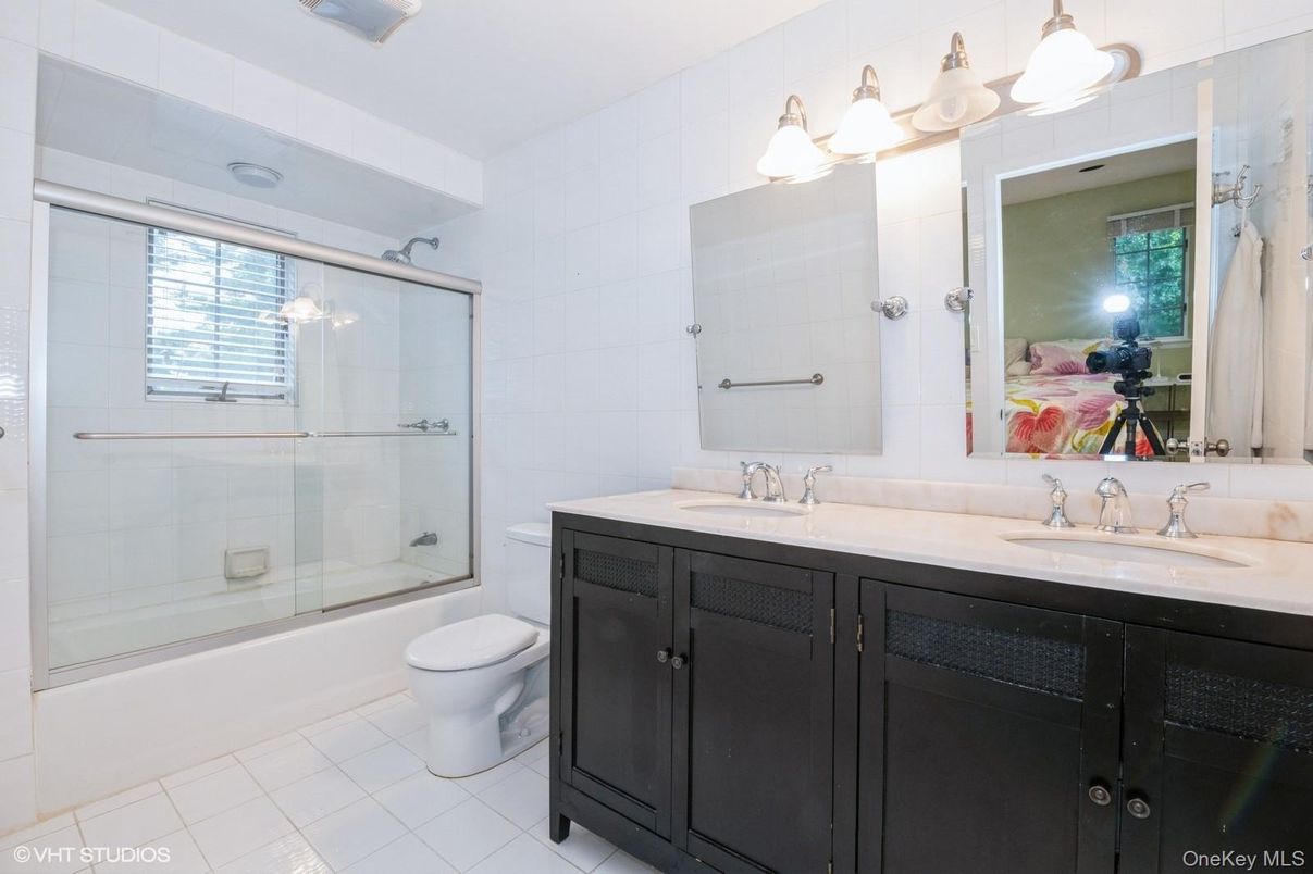 Bathroom, Dual Sink Vanities, Glass Shower, Interior