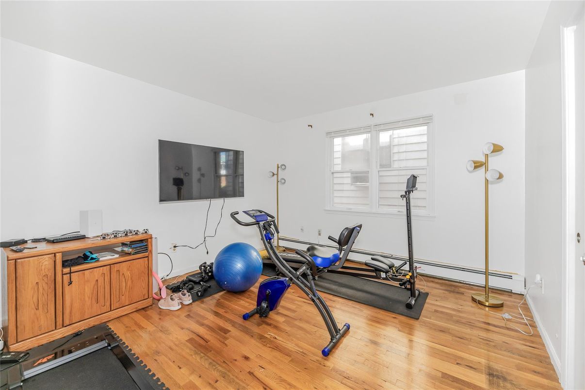 Fitness Equipment, Interior, Wood Texture Flooring