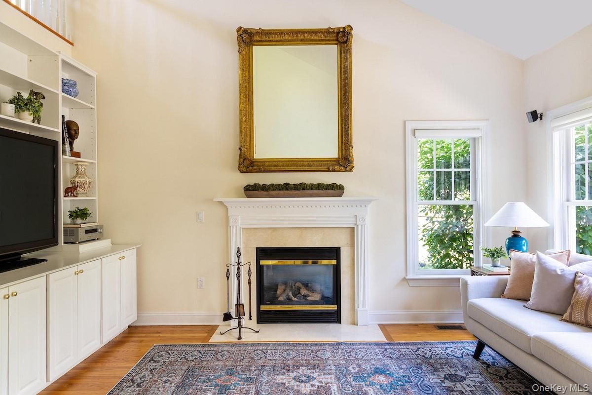 Fireplace, Interior, Wood Texture Flooring