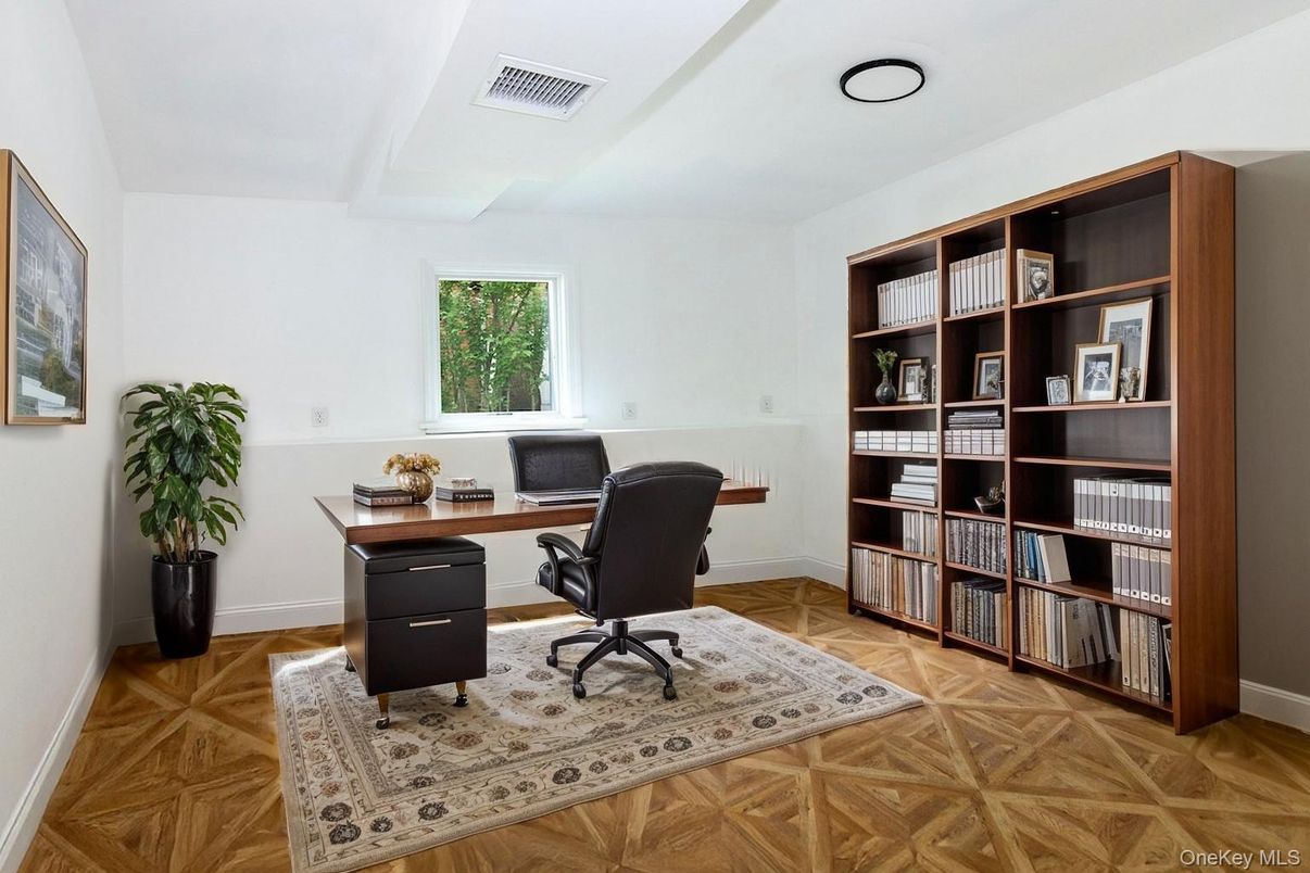 Home Office, Interior, Wood Texture Flooring