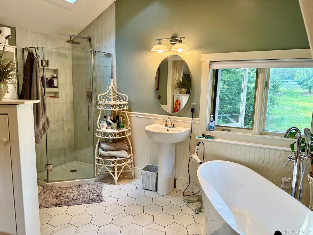 Bathroom, Free Standing Baths, Glass Shower, Interior