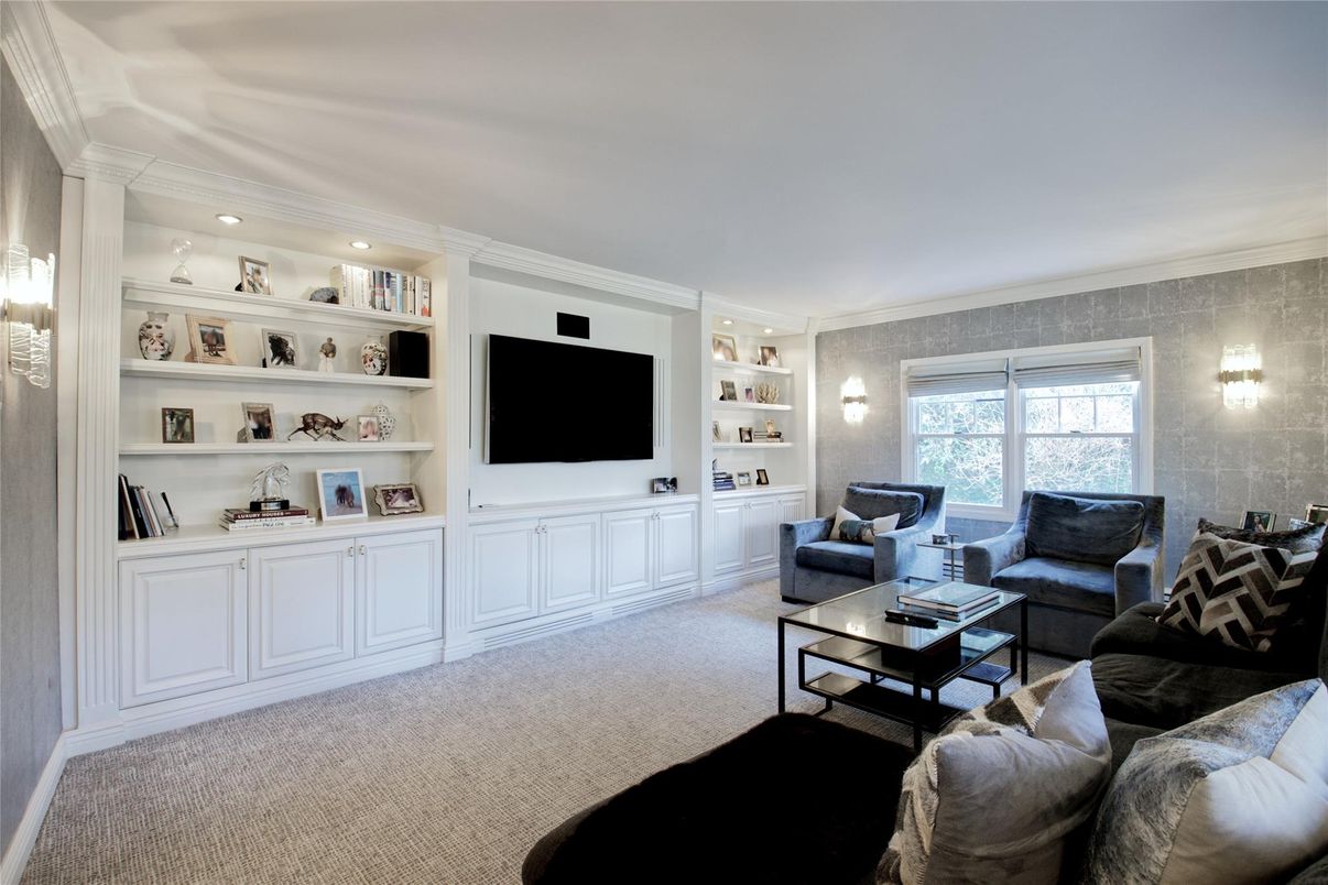 Interior, Living room, Recessed Lighting