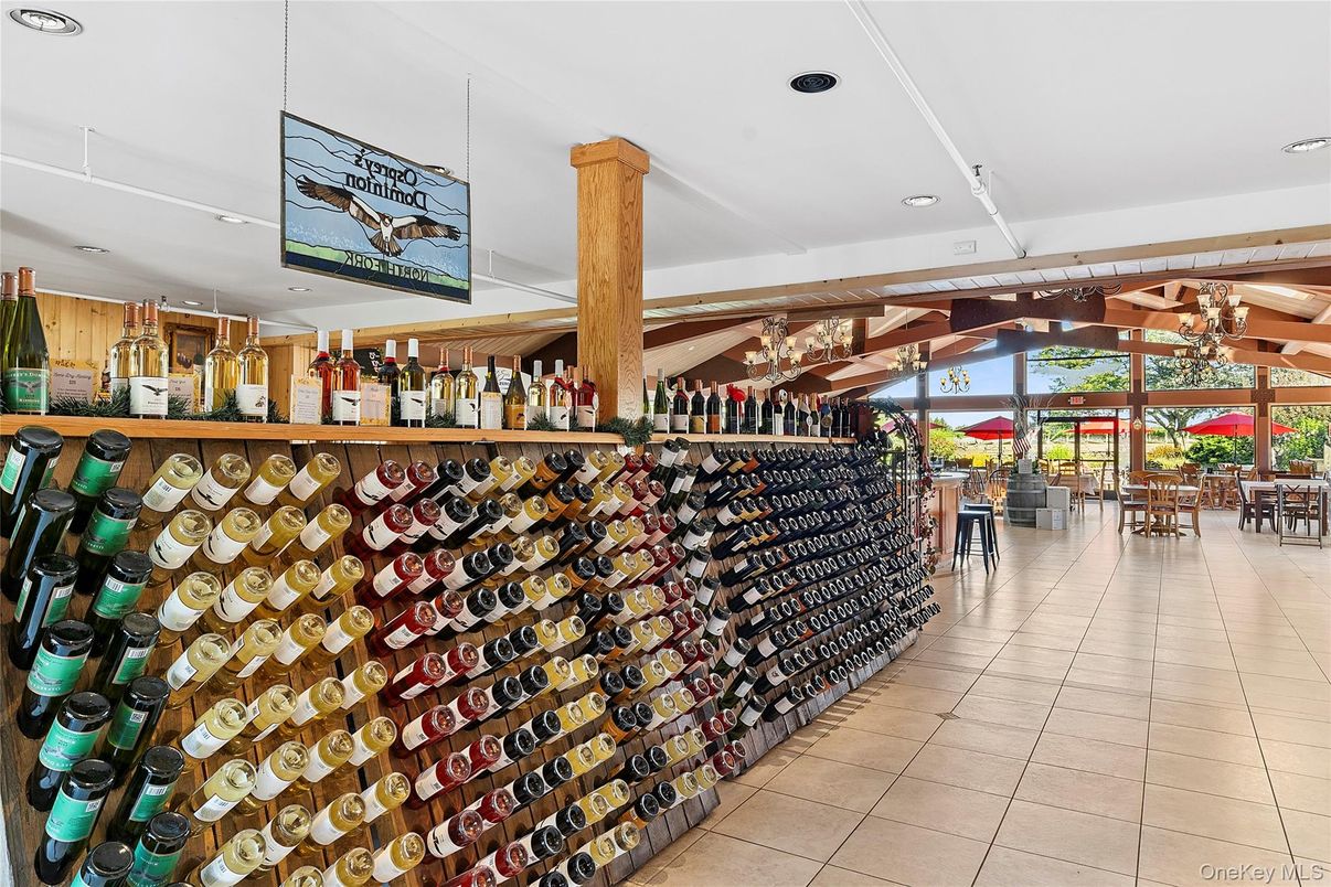 Interior, Recessed Lighting, Wine Storage, Wooden Beams