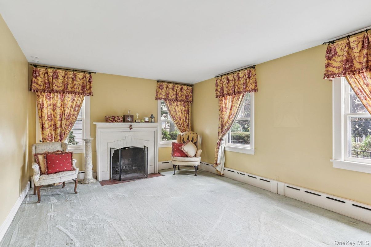 Empty room, Fireplace, Interior