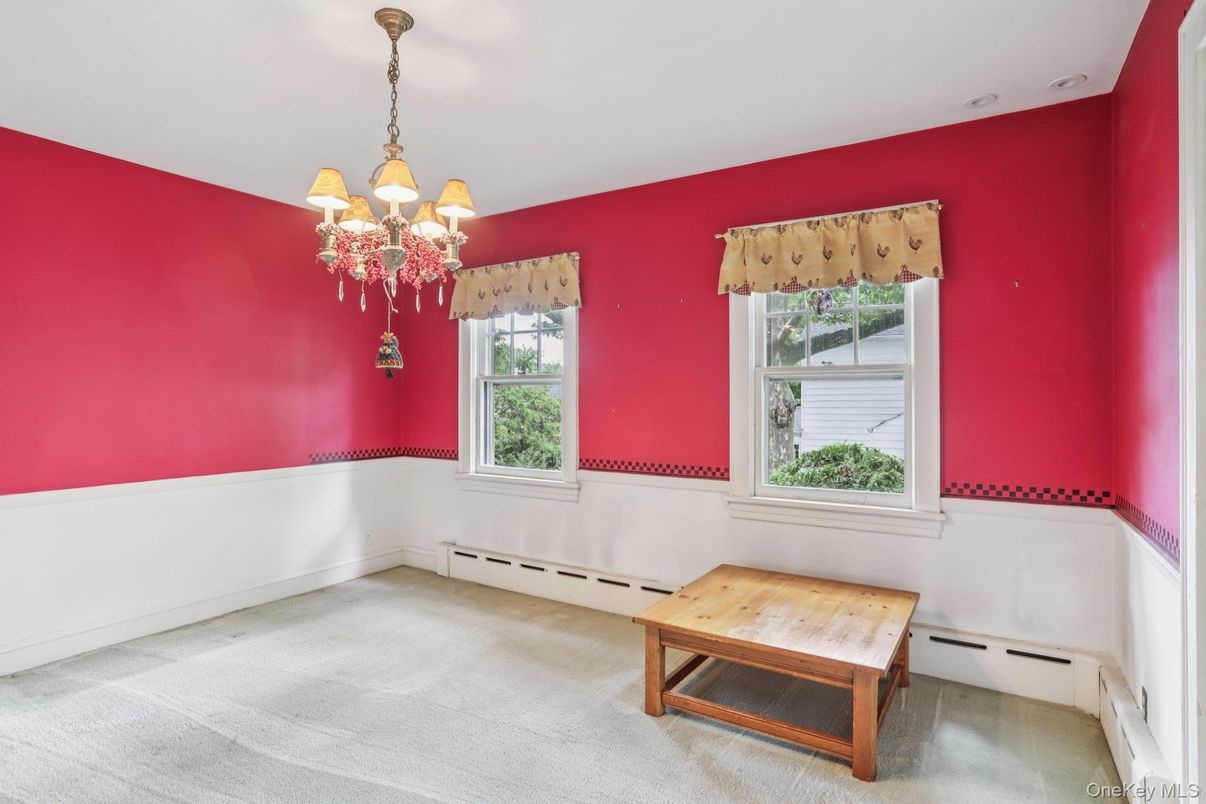 Chandelier, Empty room, Interior