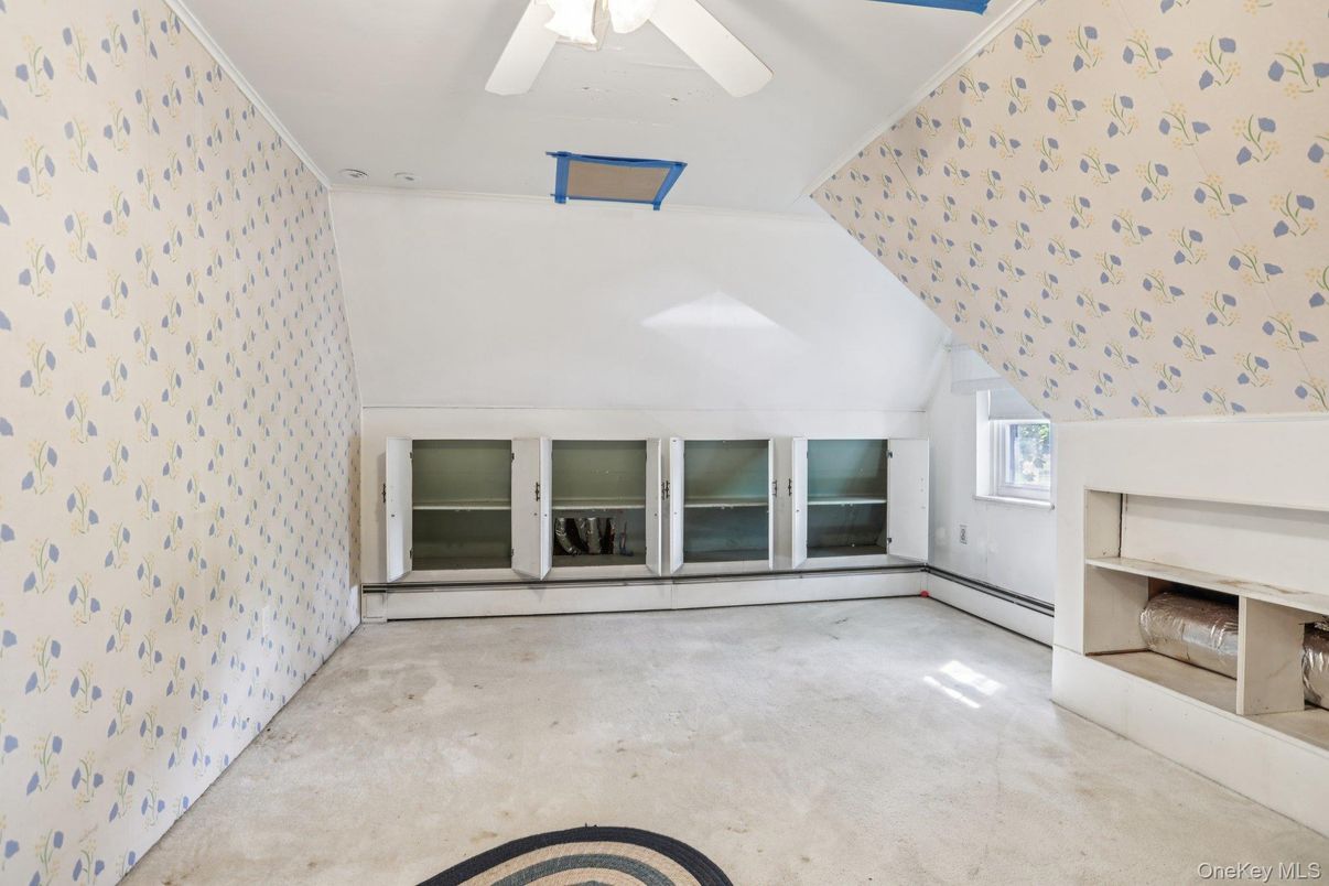 Empty room, Fireplace, Interior