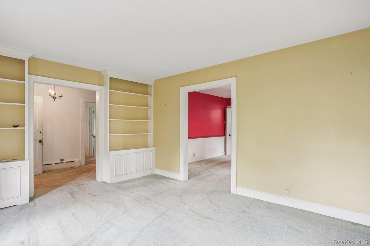 Chandelier, Empty room, Interior