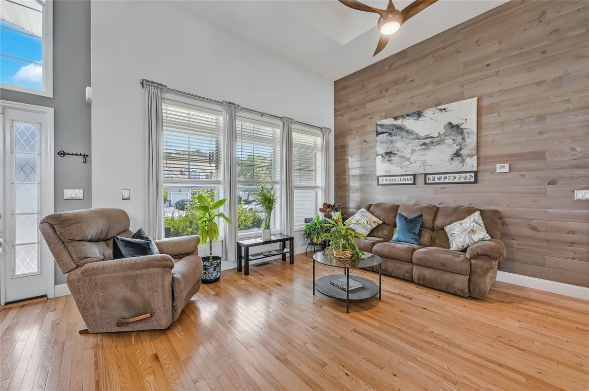 Interior, Living room, Wood Texture Flooring, Wooden Walls