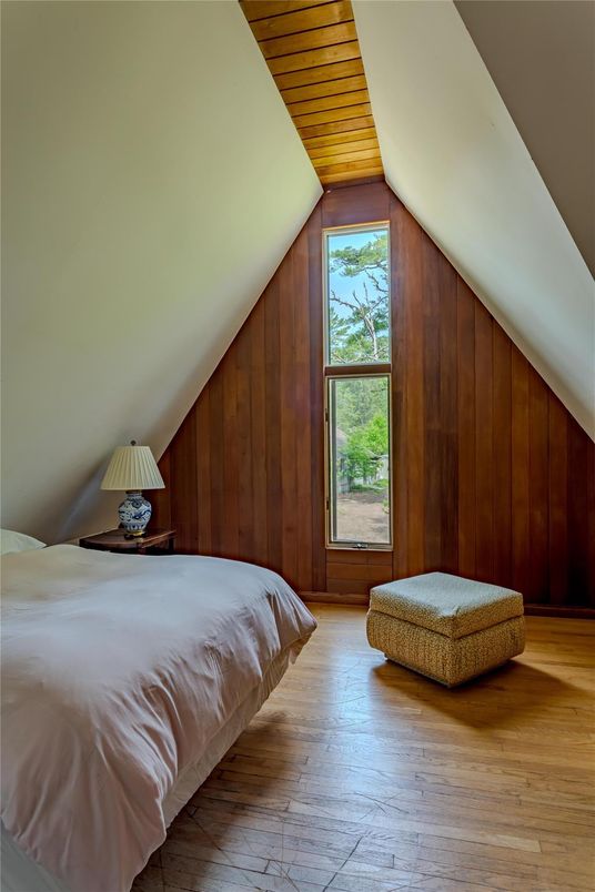 Bedroom, Interior, Wooden Ceilings, Wood Texture Flooring, Wooden Walls