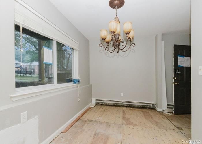Chandelier, Empty room, Interior, Wood Texture Flooring