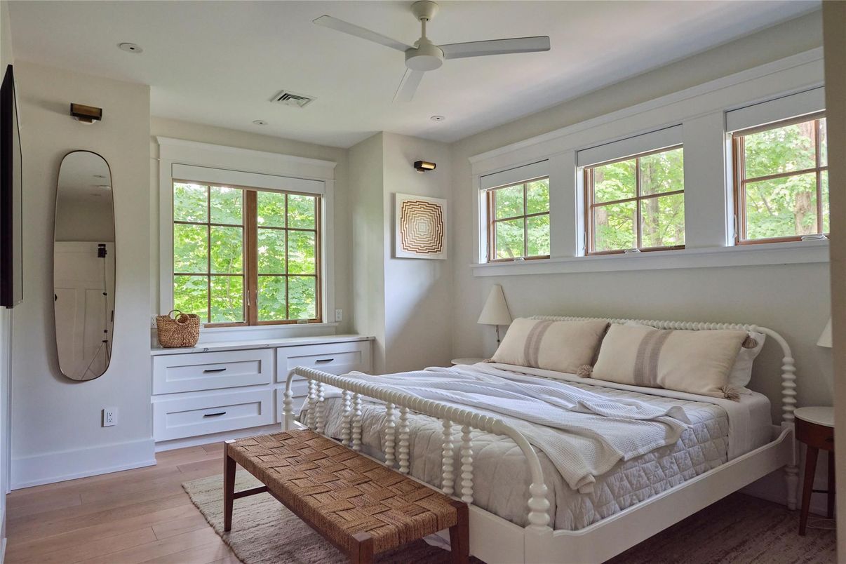 Bedroom, Interior, Wood Texture Flooring