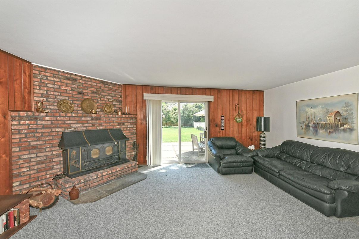 Fireplace, Interior, Living room, Stone Walls, Wooden Walls