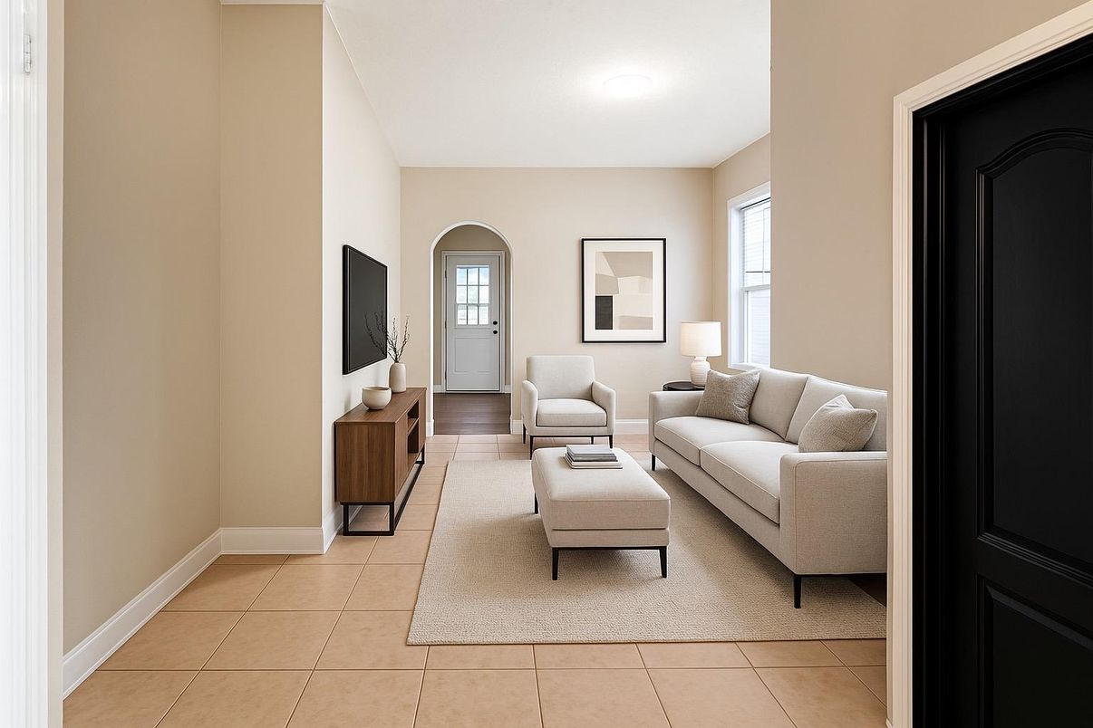 Interior, Living room, Recessed Lighting