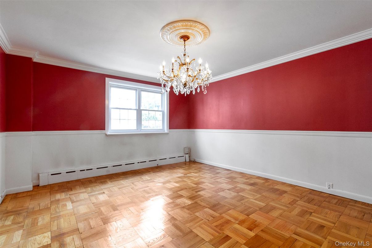 Chandelier, Empty room, Interior, Wood Texture Flooring