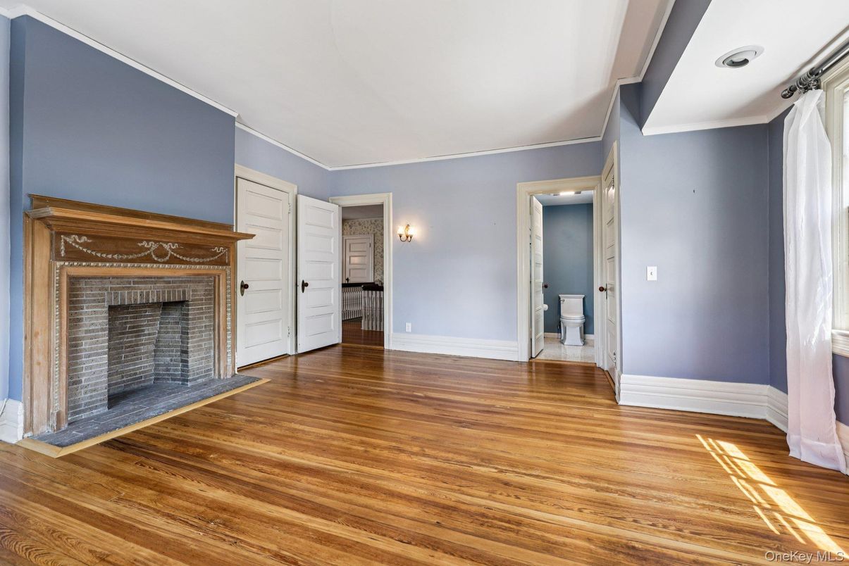 Empty room, Fireplace, Interior, Wood Texture Flooring