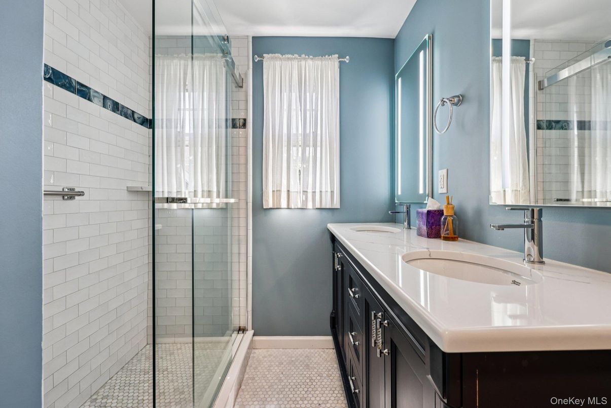 Bathroom, Dual Sink Vanities, Glass Shower, Interior