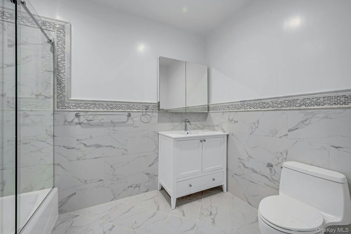 Bathroom, Glass Shower, Interior, Marble, Marble Walls