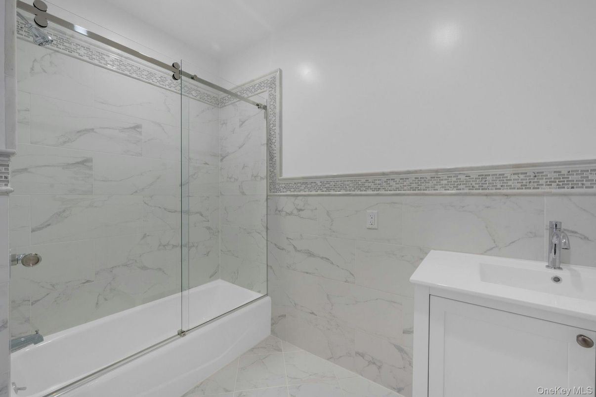 Bathroom, Glass Shower, Interior, Marble, Marble Walls