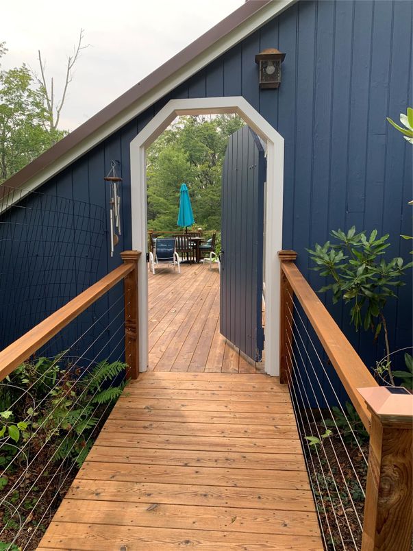 Exterior, Wood Texture Flooring
