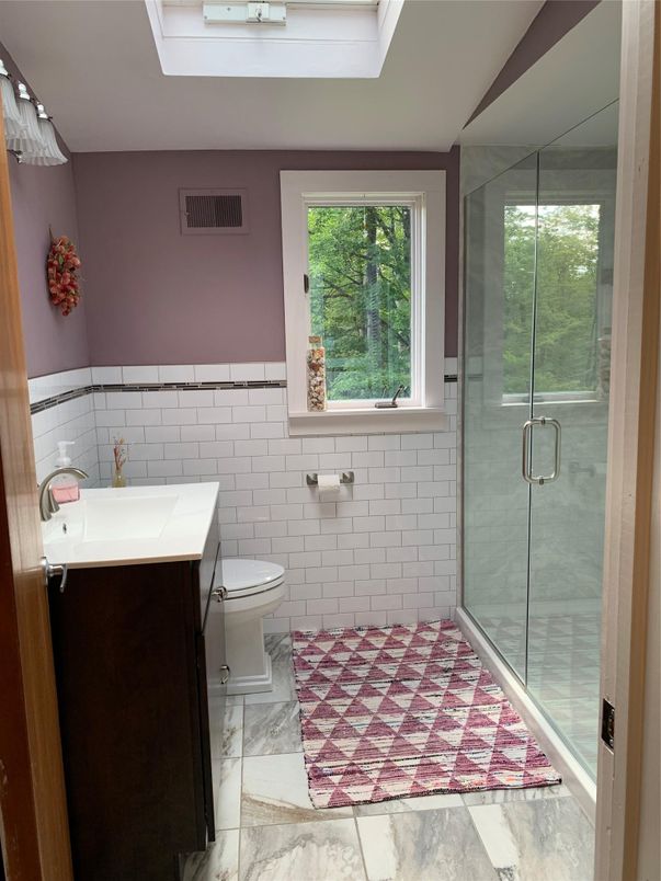 Bathroom, Glass Shower, Interior, Marble