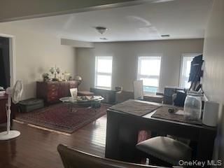 Home Office, Interior, Living room, Recessed Lighting, Wood Texture Flooring