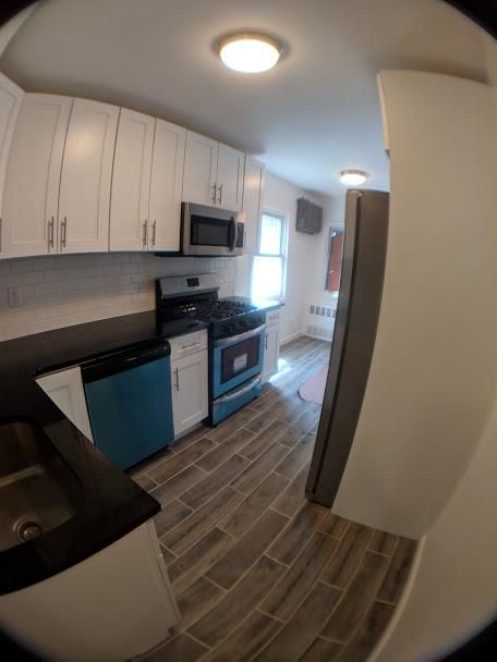 Interior, Kitchen, Wood Texture Flooring