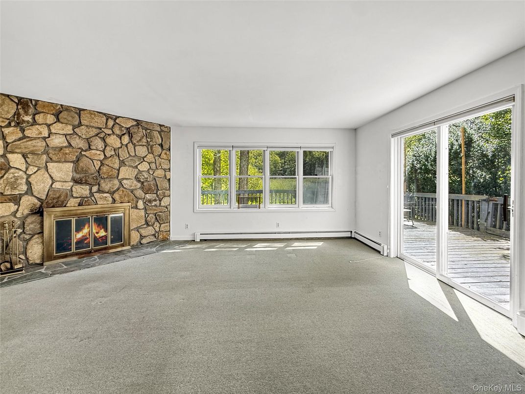 Empty room, Fireplace, Interior, Stone Walls