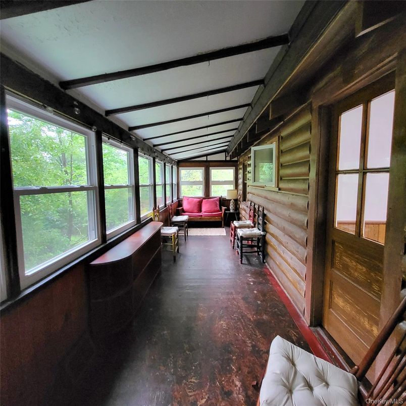 Interior, Living room, Sun Room, Wooden Walls