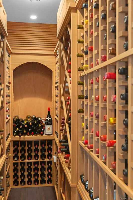 Interior, Recessed Lighting, Wine Storage, Wood Texture Flooring