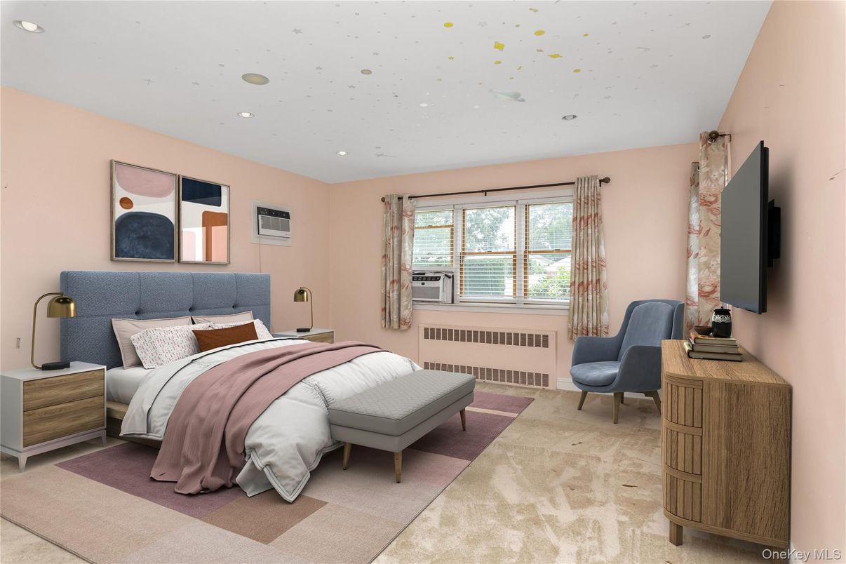 Bedroom, Interior, Recessed Lighting