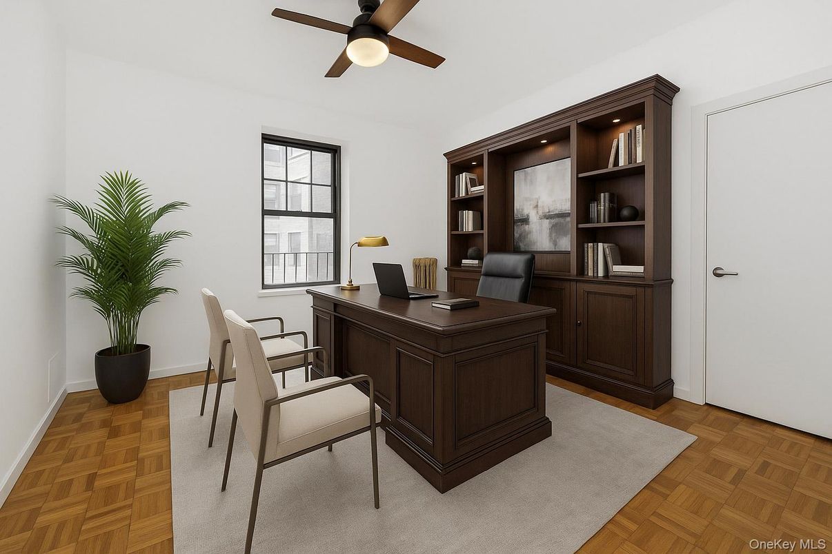 Home Office, Interior, Wood Texture Flooring