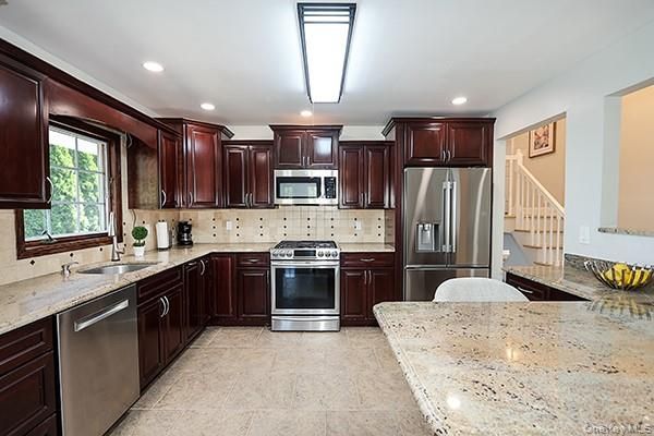 Interior, Kitchen, Recessed Lighting, Stainless Steel Appliances