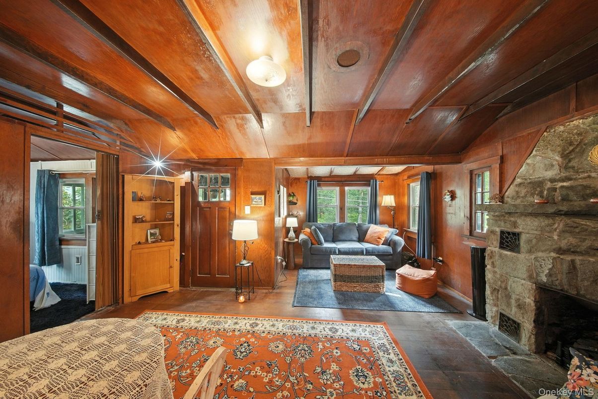 Fireplace, Interior, Living room, Wooden Beams, Wooden Ceilings, Wooden Walls