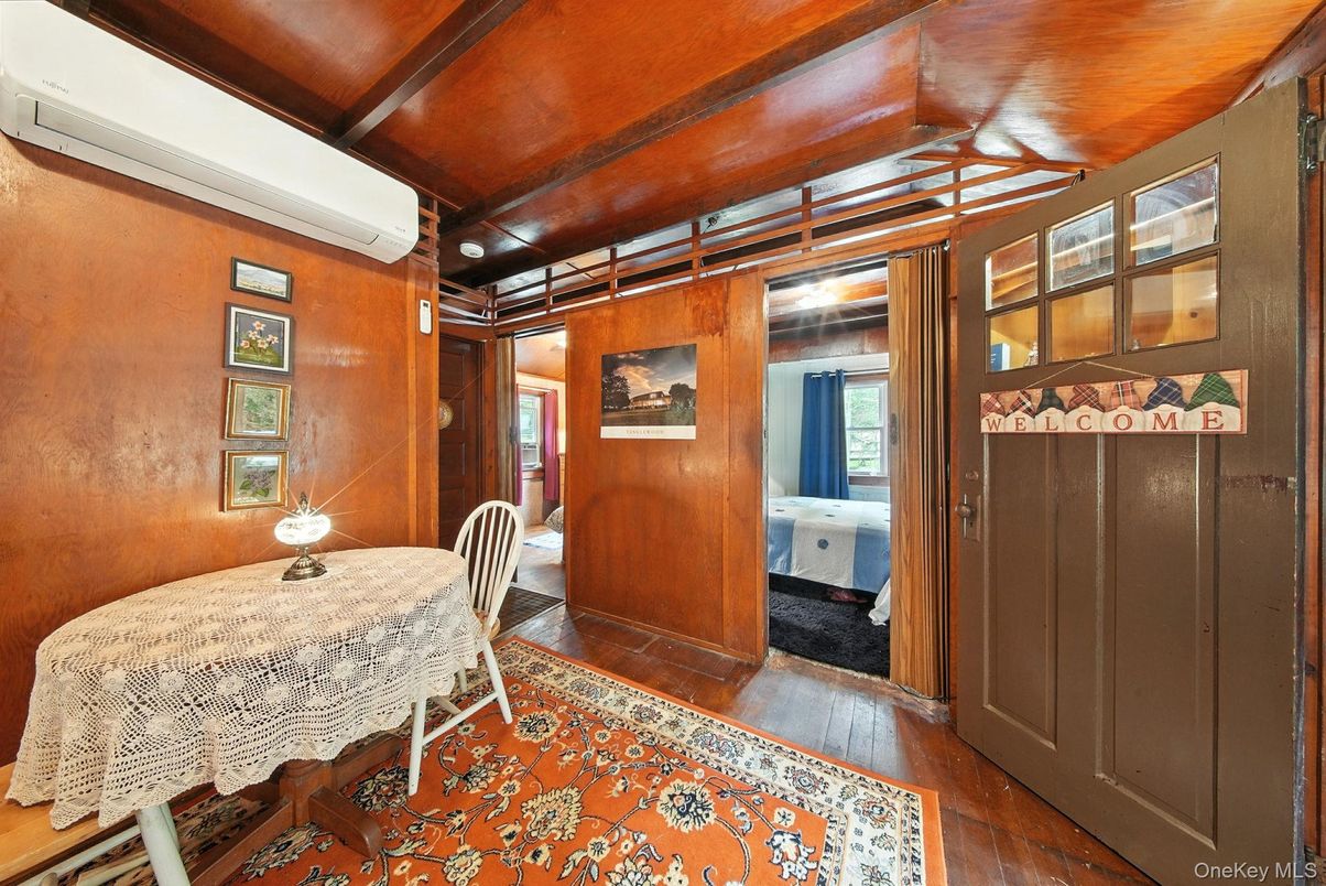 Dining room, Interior, Wooden Beams, Wooden Ceilings, Wood Texture Flooring, Wooden Walls