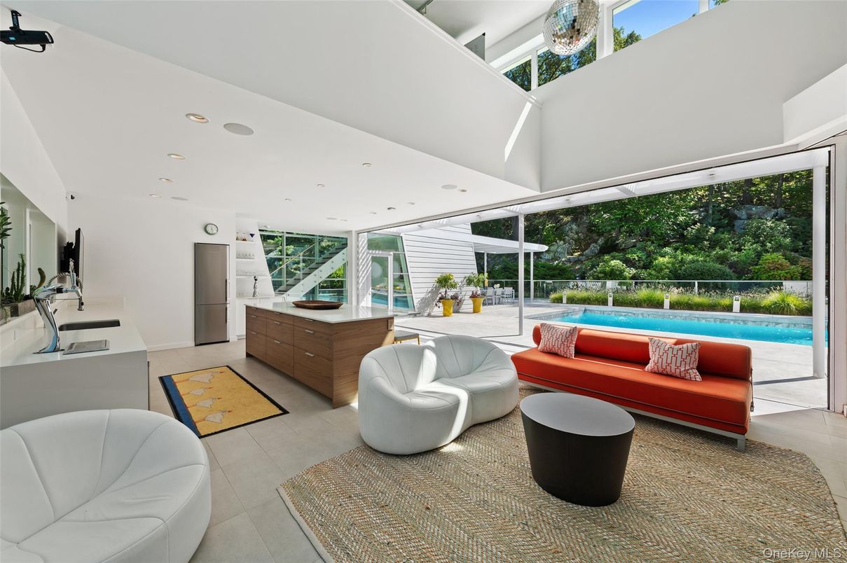 Interior, Living room, Recessed Lighting