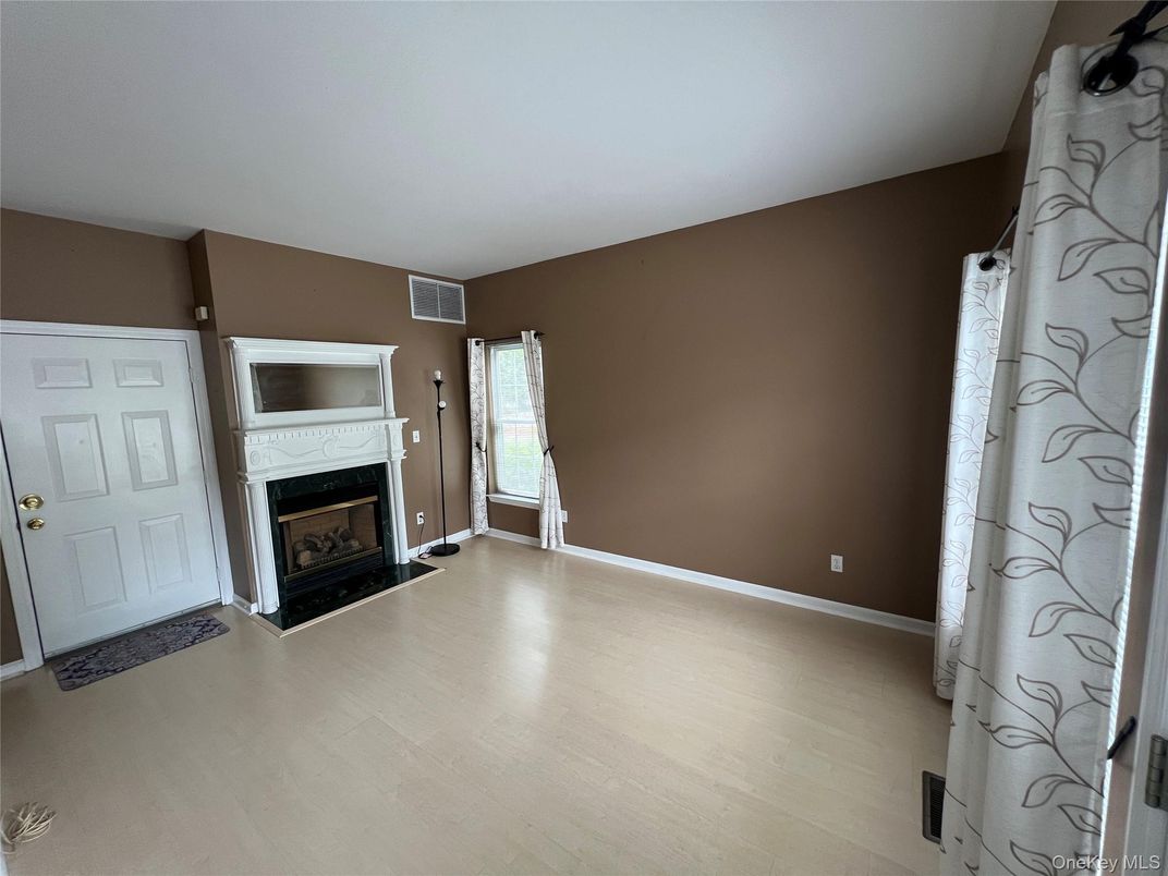 Empty room, Fireplace, Interior, Wood Texture Flooring