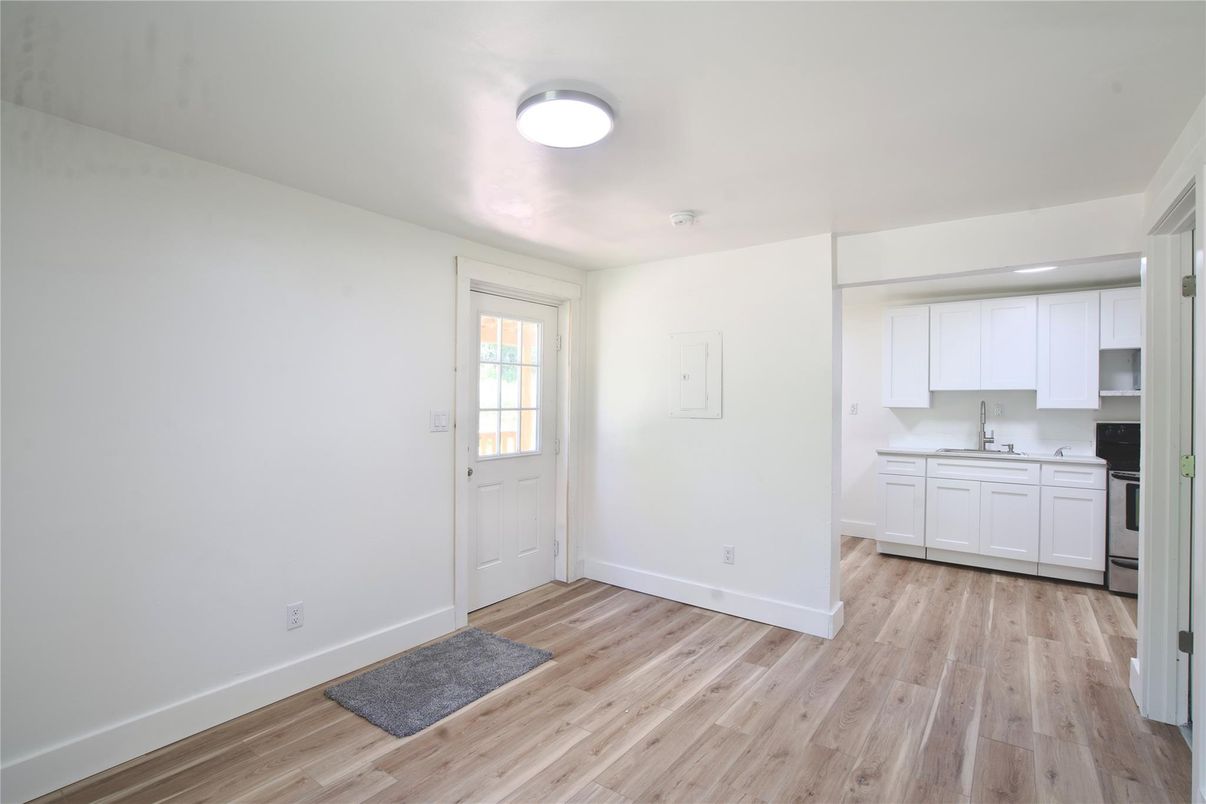 Empty room, Interior, Kitchen, Wood Texture Flooring