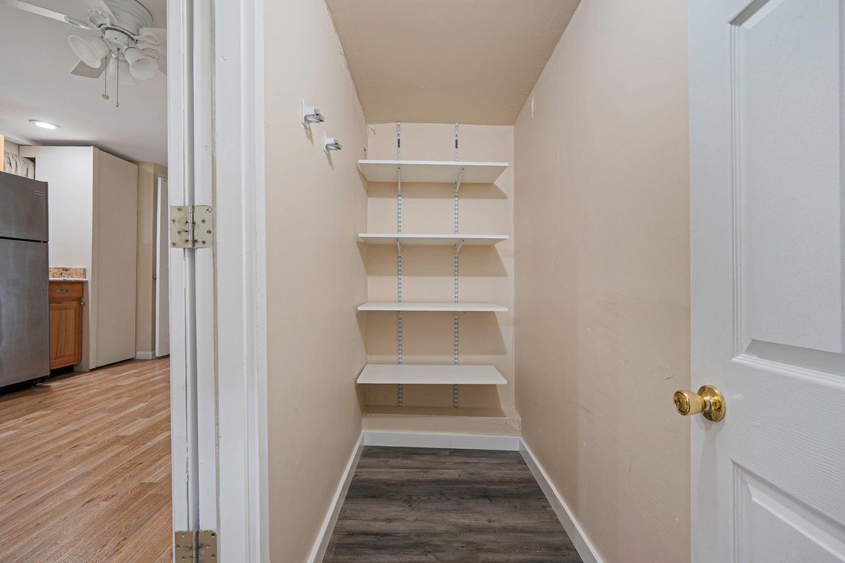 Interior, Recessed Lighting, Walk-in Closets, Wood Texture Flooring