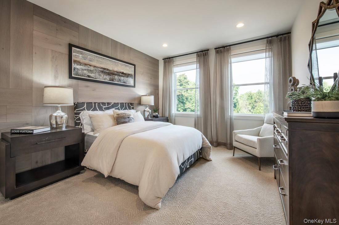 Bedroom, Interior, Recessed Lighting, Wooden Walls