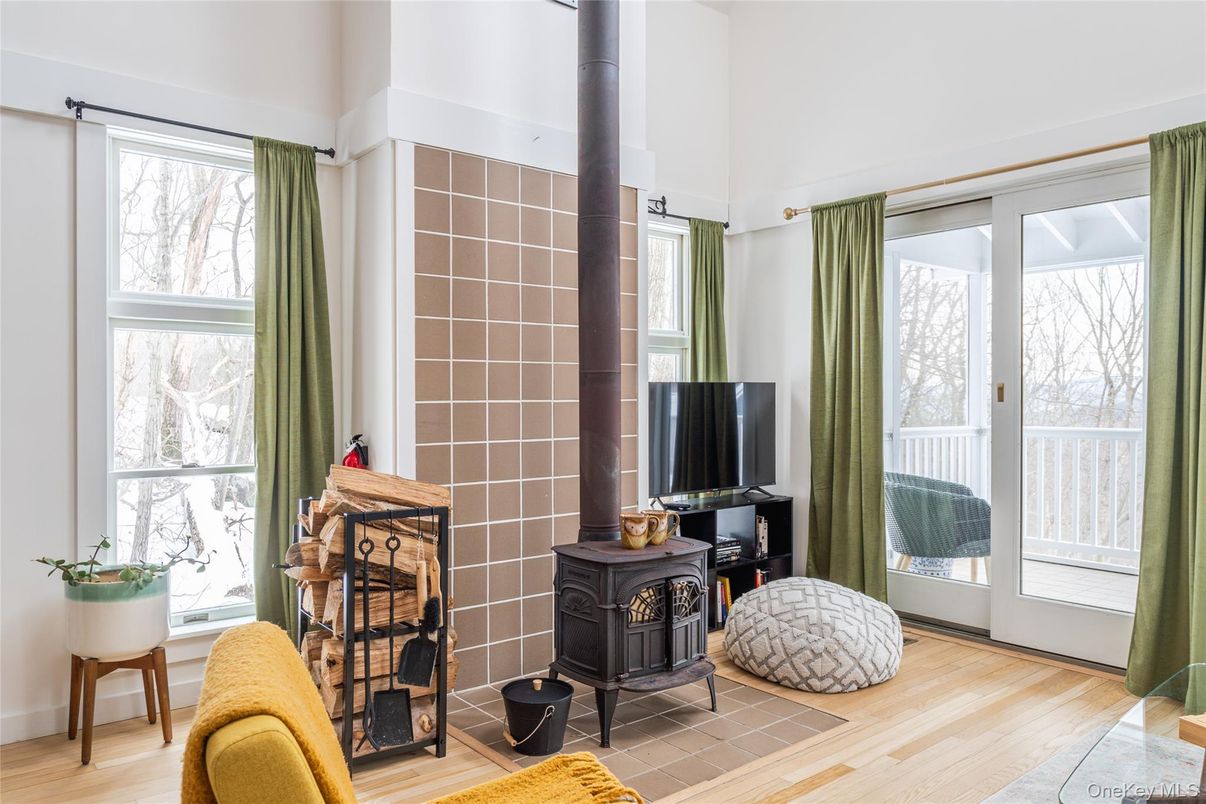 Fireplace, Interior, Wood Texture Flooring