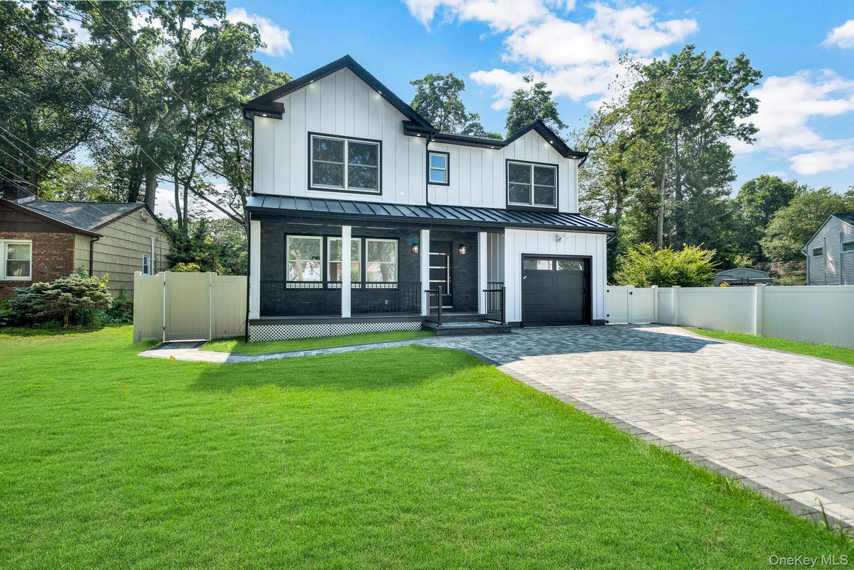 Attached, Backyard, Exterior, Facade, Farmhouse
