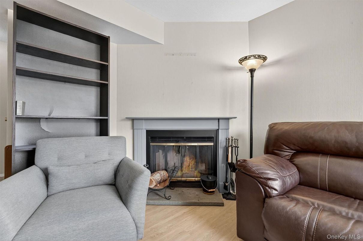 Fireplace, Interior, Wood Texture Flooring