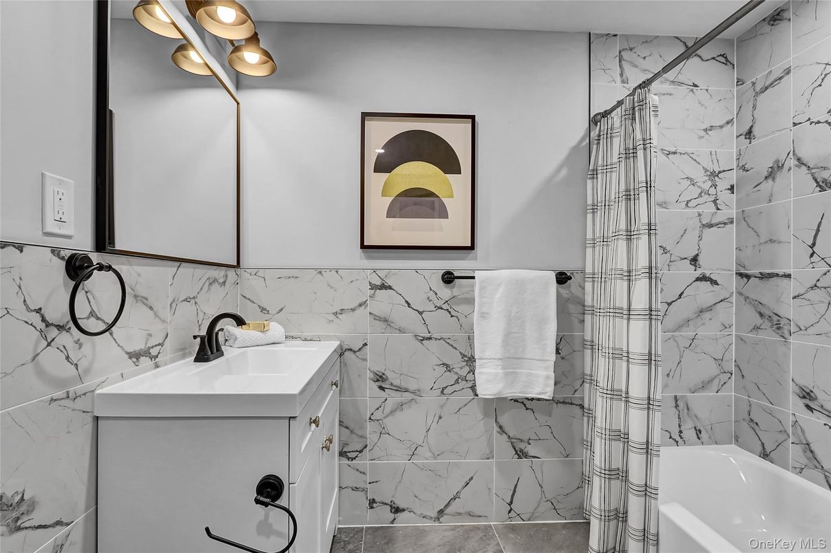 Bathroom, Interior, Marble Walls