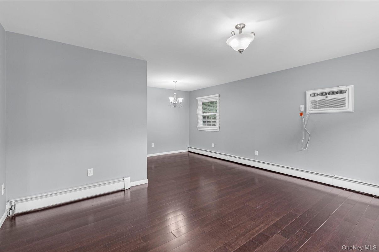 Chandelier, Empty room, Interior, Wood Texture Flooring